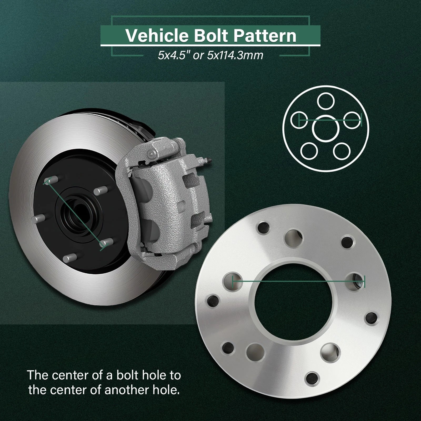 4X 2" Wheel Adapters 5x4.5 to 6x5.5 12x1.5 for Lexus GS300 GS350 GS460 LS430 (1998–2020)