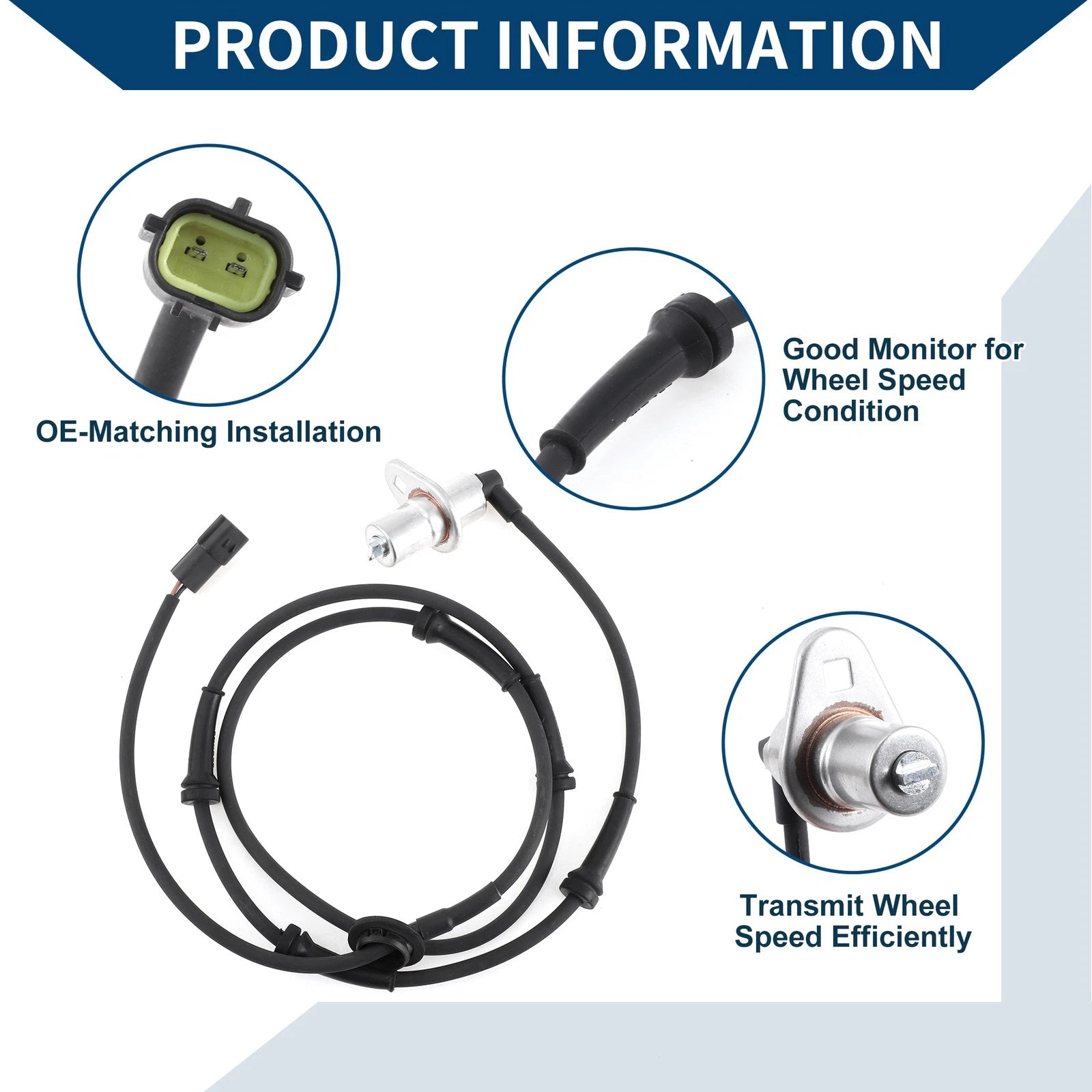 ABS Wheel Speed Sensor for Kia Carnival (2001–2006) No. 0K55343701A/0K55313701A