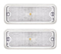 (2) Parking Light Pair Amber LED Clear Lens for Chevy GMC Truck (1973–1980)