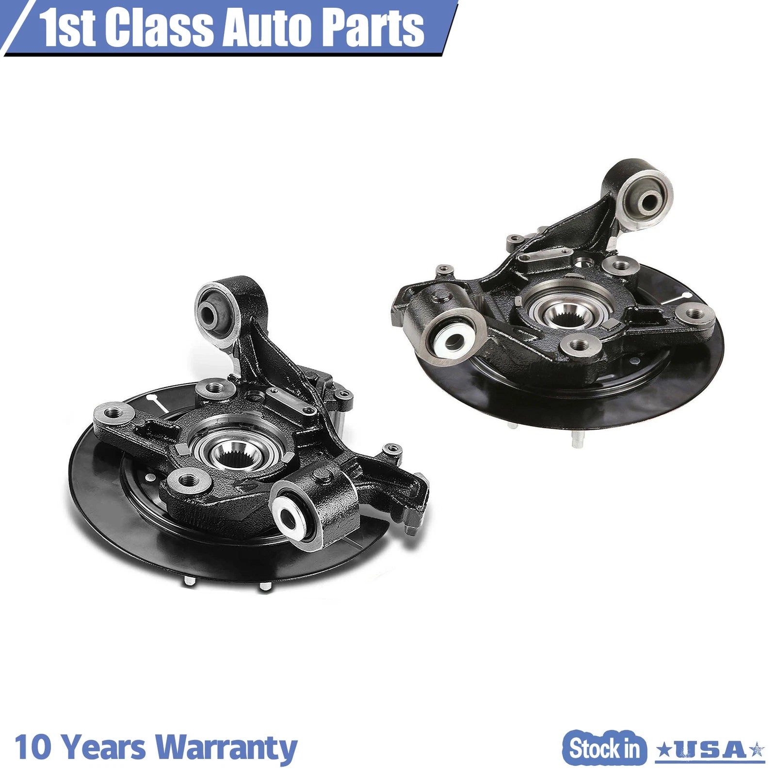 Pair Rear Wheel Bearing Hub Steering Knuckle Assembly for Ford Explorer (2002–2010)