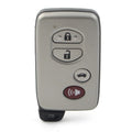 Set of 4 Uncut Smart Key Fob Shell Cases for Toyota 4Runner Prius Camry