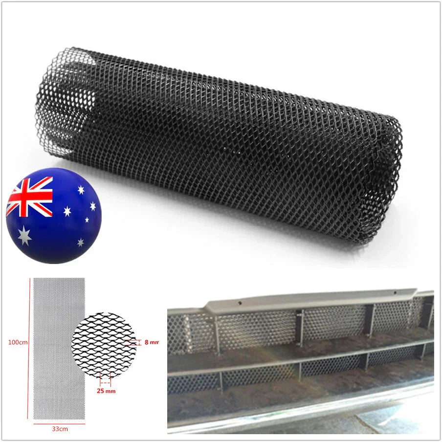 40''x13'' Front Bumper Hood Vent Spoiler Grille Mesh Net for Car AU