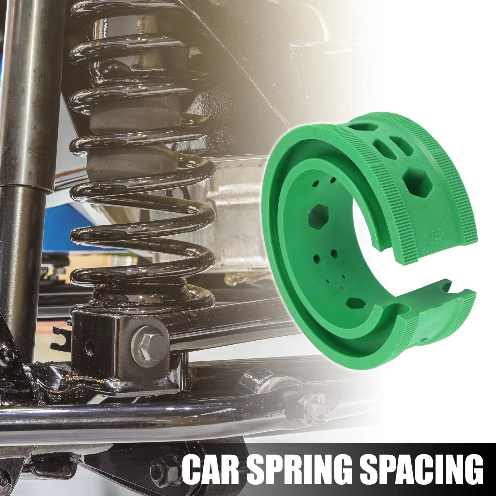 2X Green Coil Spring Rubber Buffer C Type for Ford, Chevy (Universal)