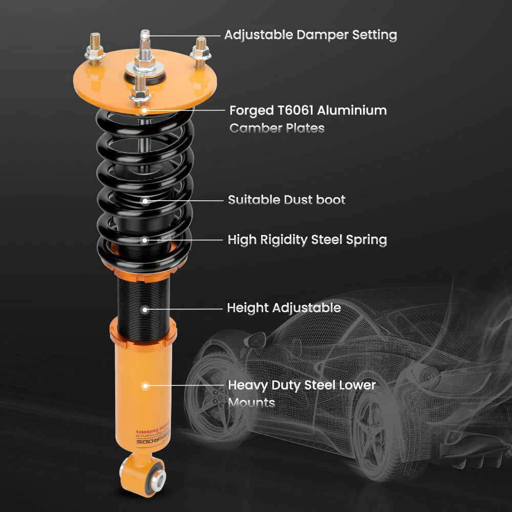 2X Adjustable Coilovers for Lexus LS400 (1990-1994)