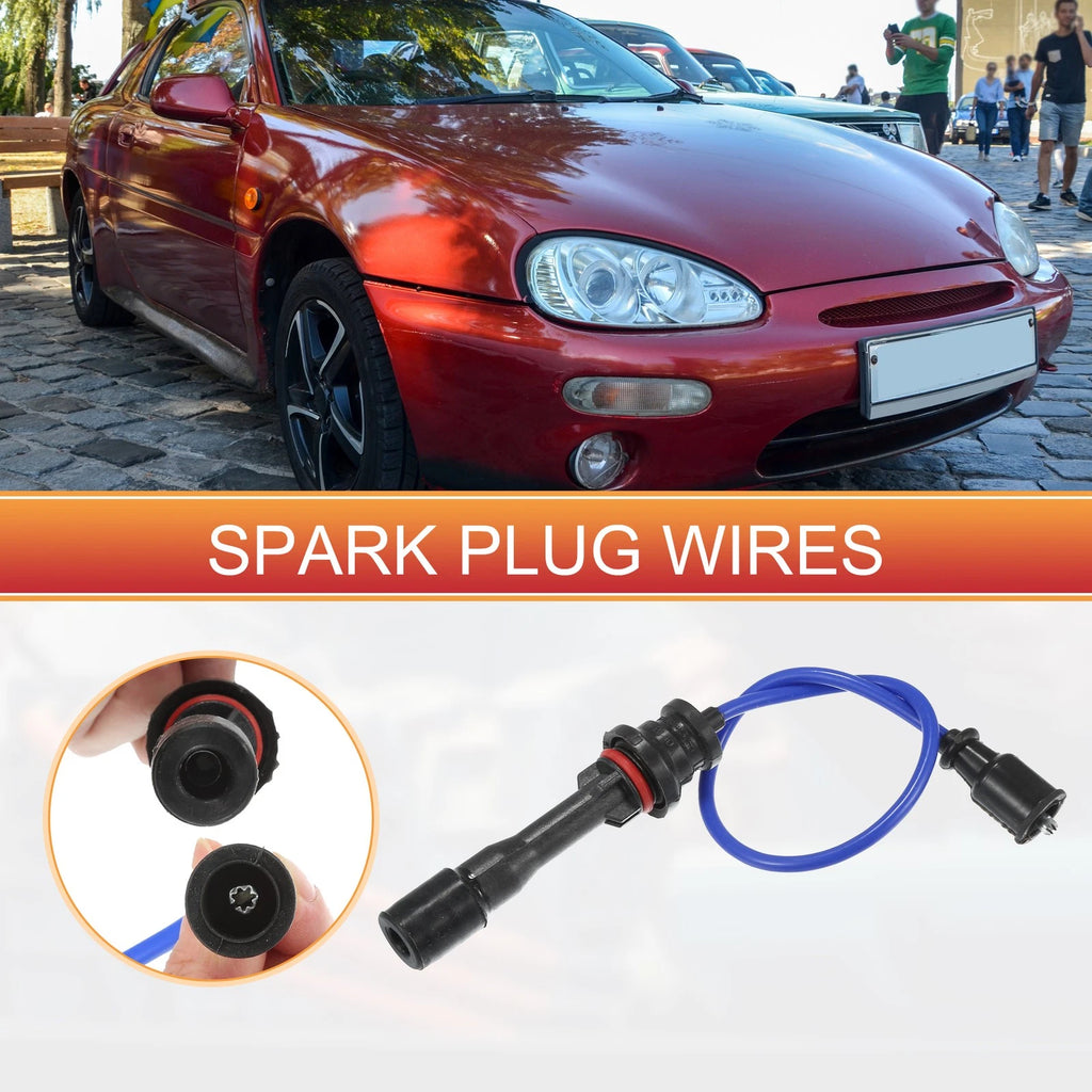 2X Spark Plug Wire Ignition Coil Cable No.BP6D18140A for Mazda Miata (1990–1997)