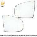 1 Pair Car Mirror Glass for BMW X5 X6 (2007–2013) No. 51167174980/51167174979