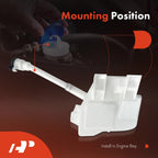 Windshield Washer Reservoir with Cap & Pump for Chevrolet Cruze (2016–2019)