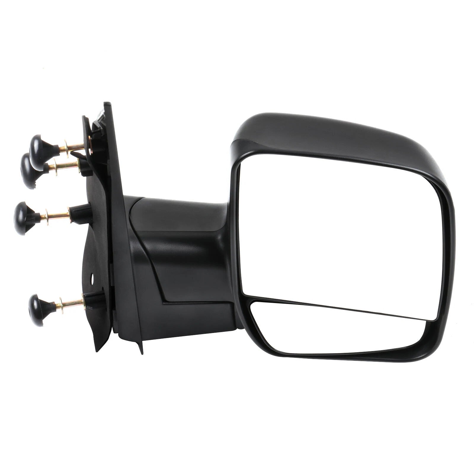 Clear Passenger Side Telescoping Black Mirror for Ford Econoline (2003–2014)