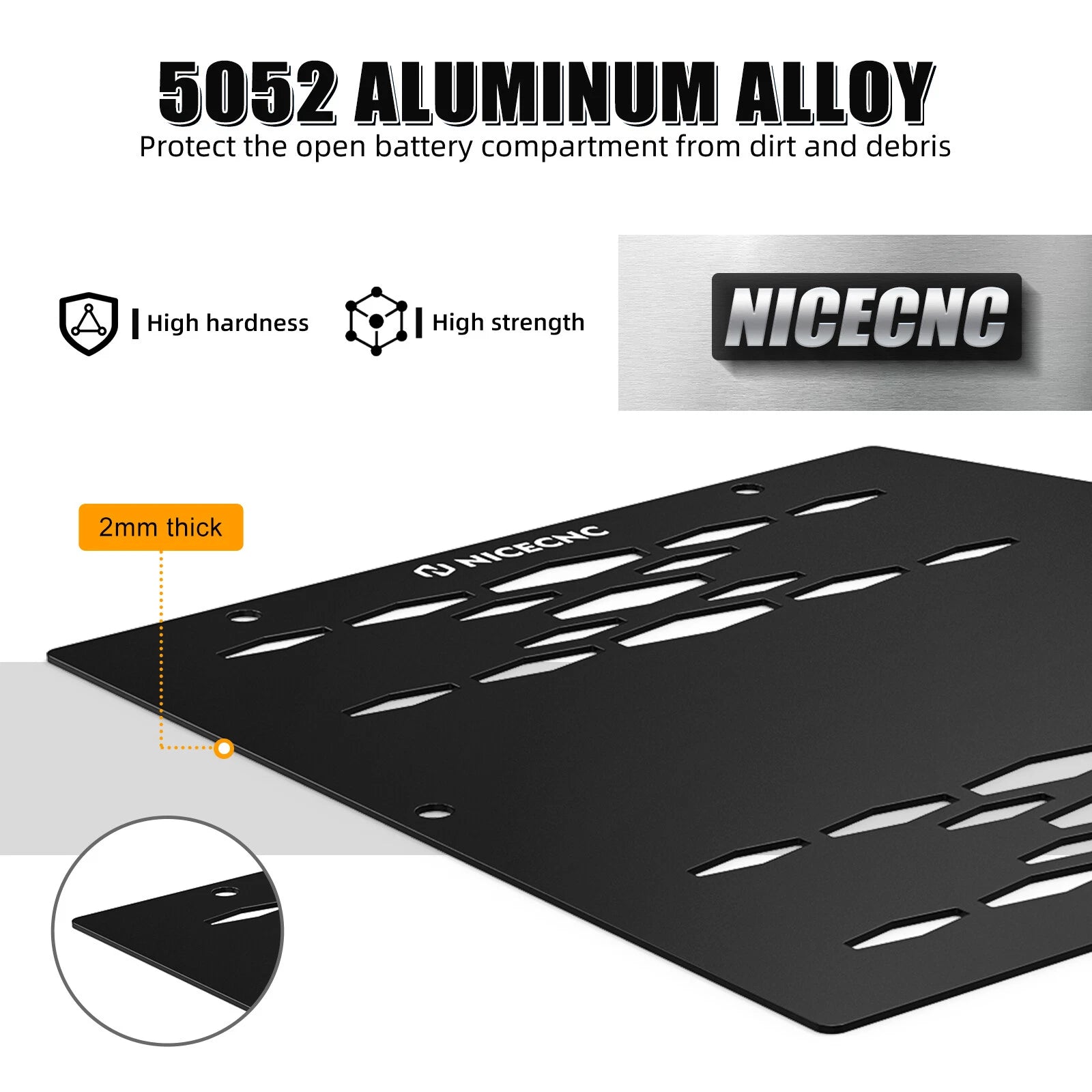 Battery Cover Plate Protector 707900345 for Can-Am Maverick X3 Max RR R (2017–2020)