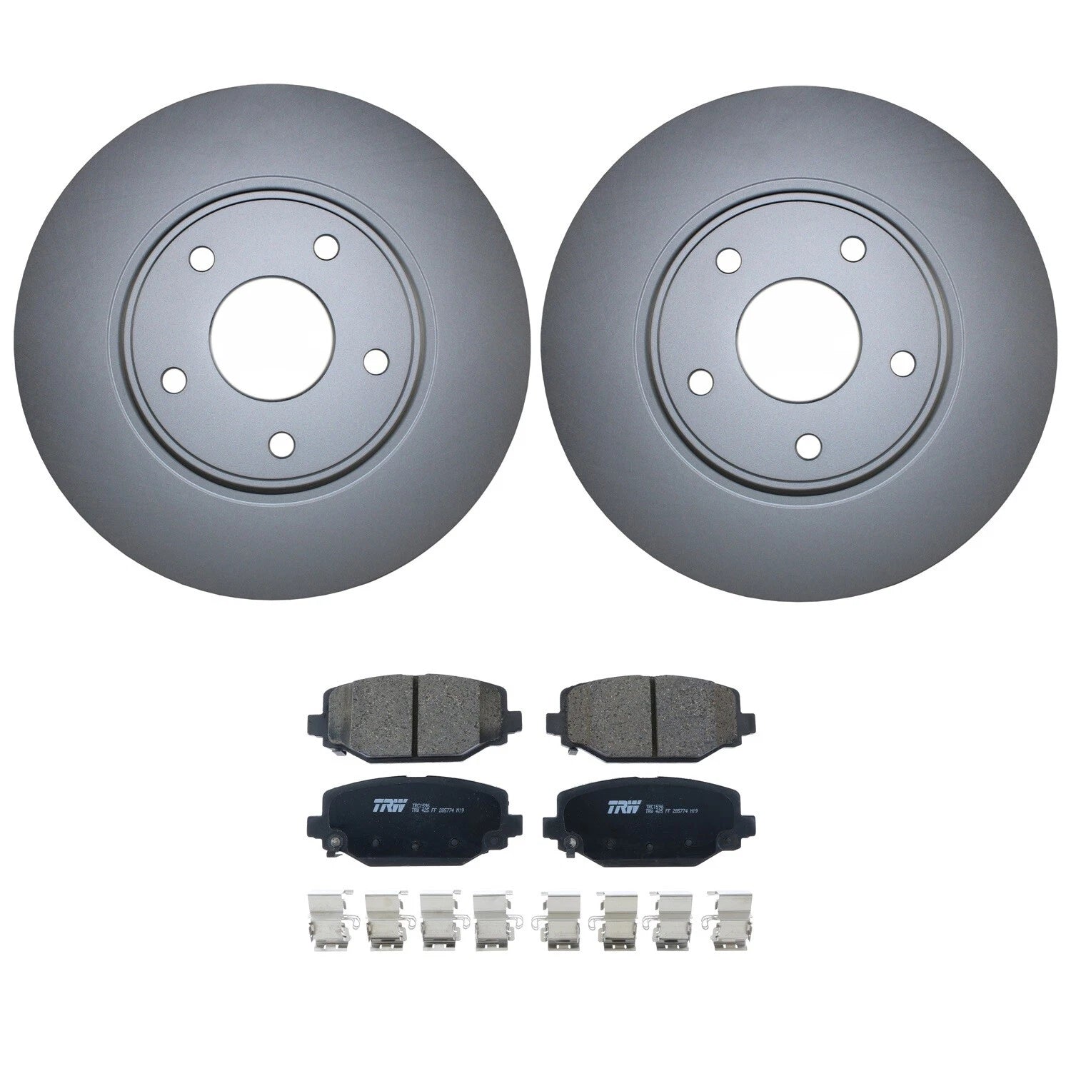 Rear Brake Kit 328mm Disc Rotors & TRW Pro Ceramic Pads for Chrysler Dodge Ram
