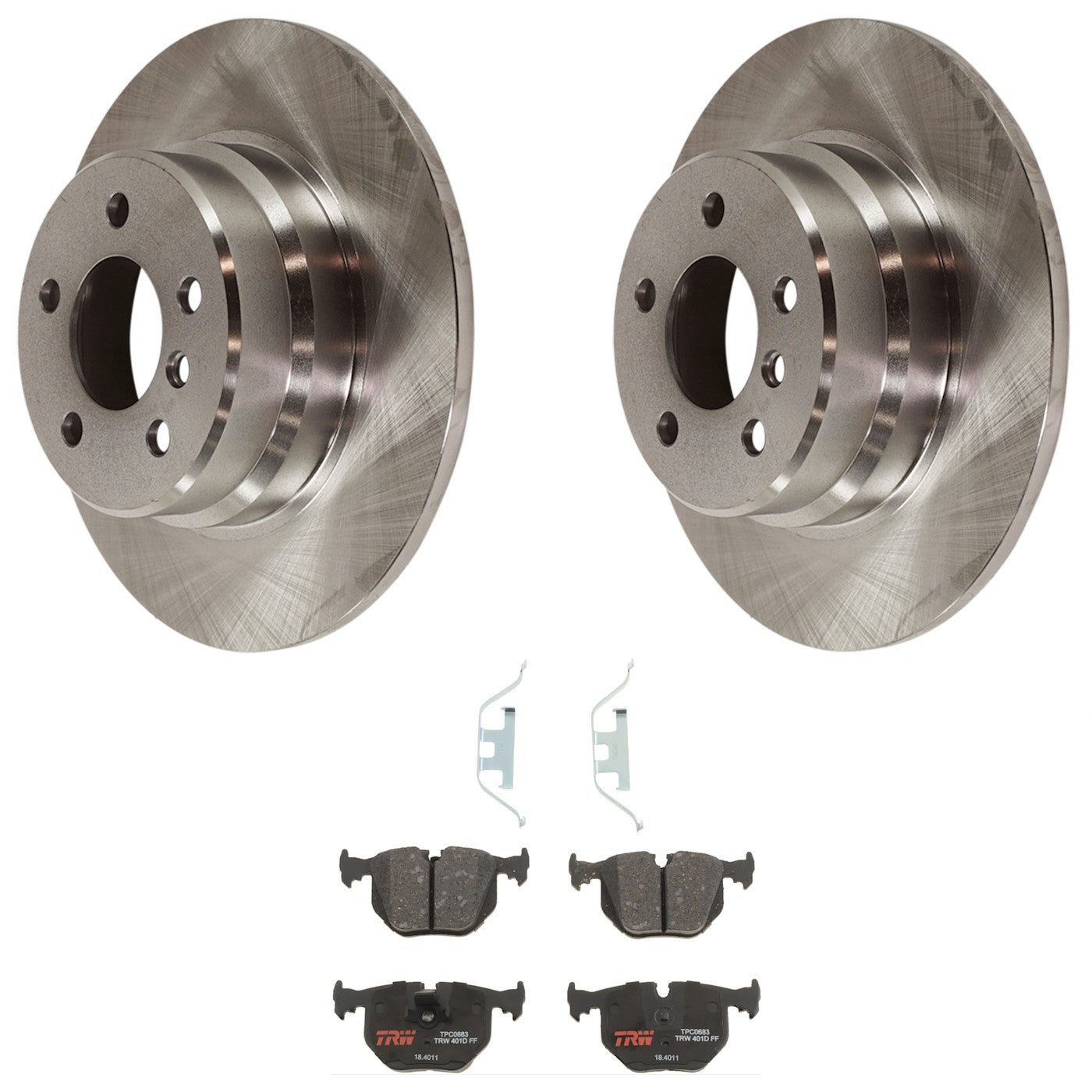 2X Brake Disc and Pad Kit for BMW X5 Series (E53)