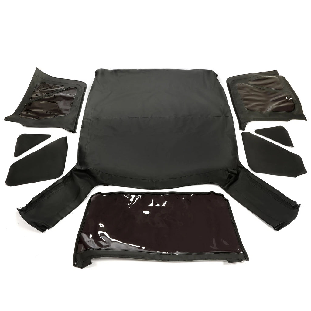Black Soft Top with Tinted Windows for Jeep Wrangler TJ (1997–2006)