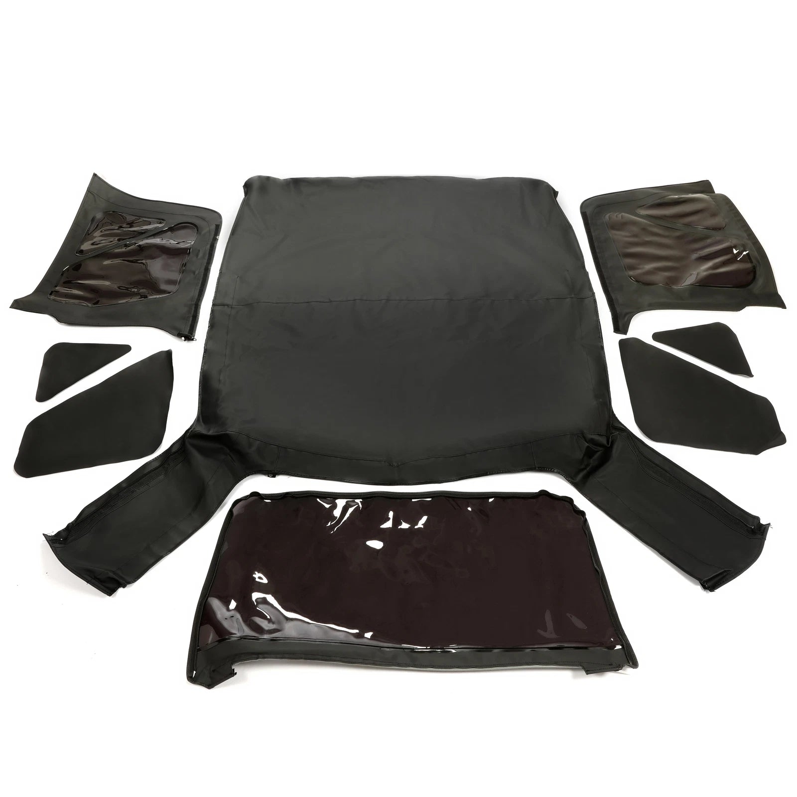 Black Soft Top with Tinted Windows for Jeep Wrangler TJ (1997–2006)