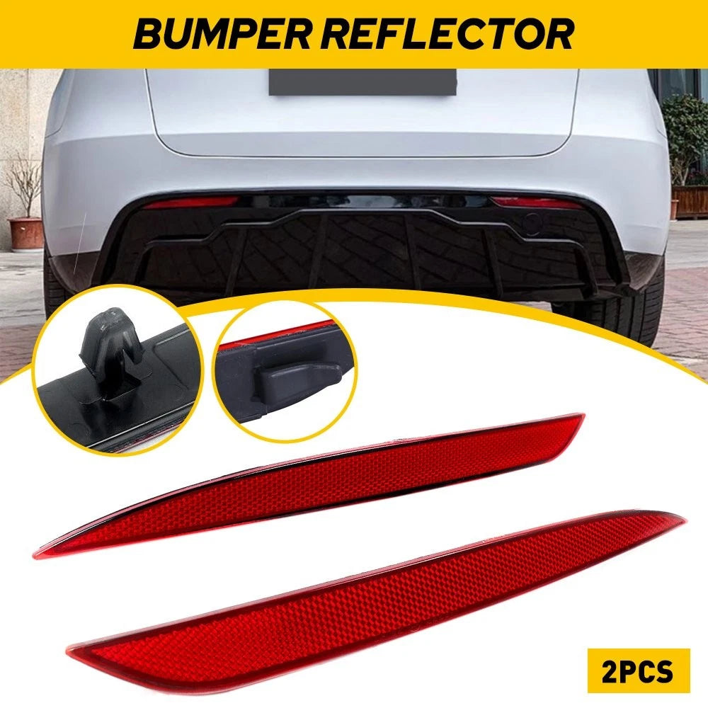 Tail Rear Bumper Reflector Pair for Tesla Model Y (2020–2022)