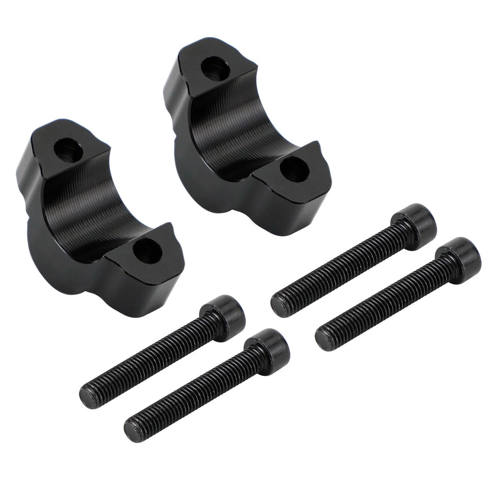 20 mm Aluminum Handlebar Risers for Yamaha Tenere 700 (2019–2023) - Black