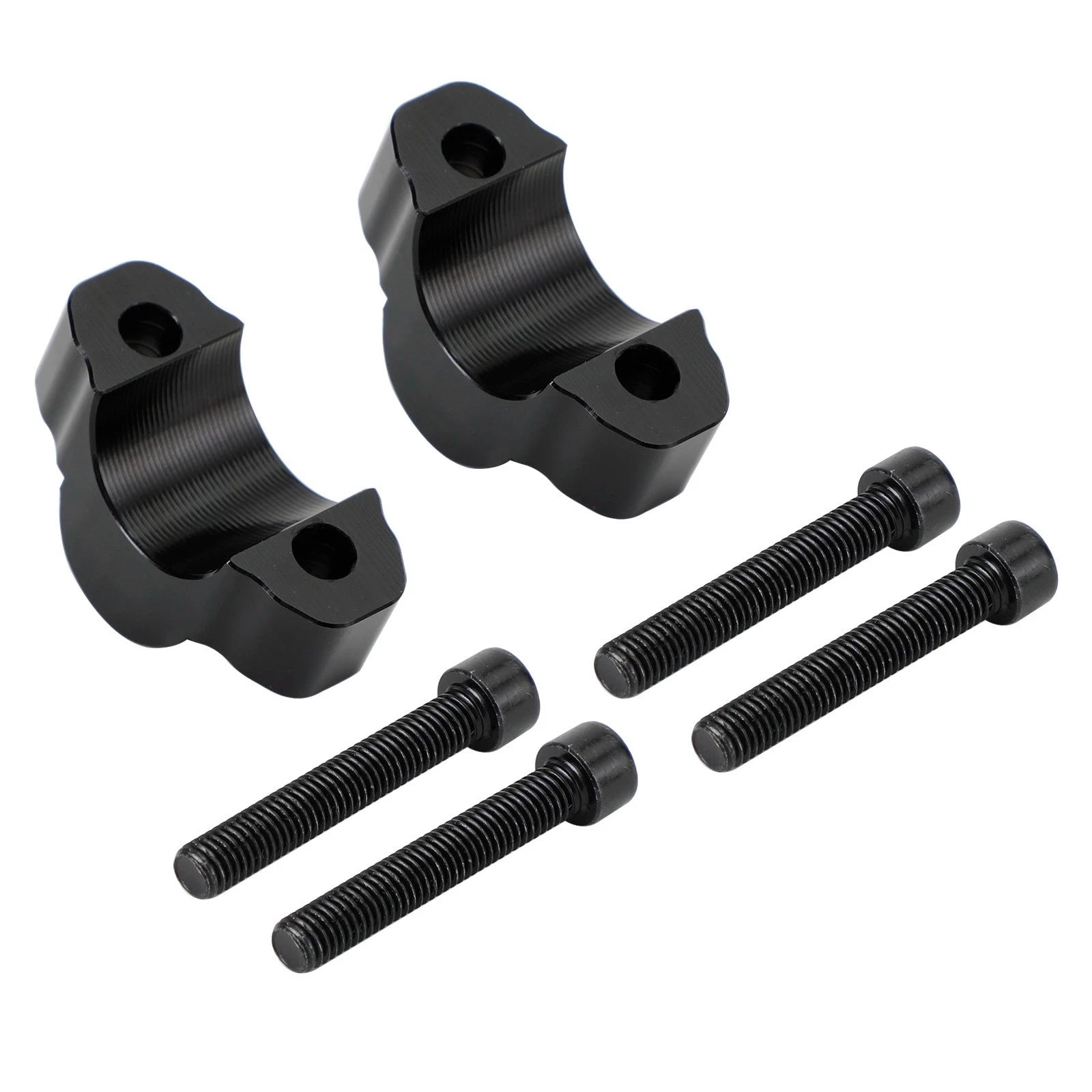 20 mm Aluminum Handlebar Risers for Yamaha Tenere 700 (2019–2023) - Black