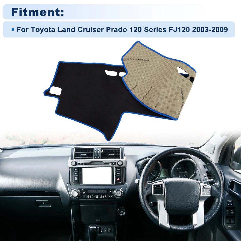 Dash Cover for Toyota Land Cruiser Prado 120 Series FJ120 (2003–2009) Flannel Set of 1