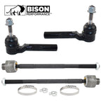 4pc Rear Steering Tie Rod End Kit for Sierra Silverado 1500 (2014–2019)