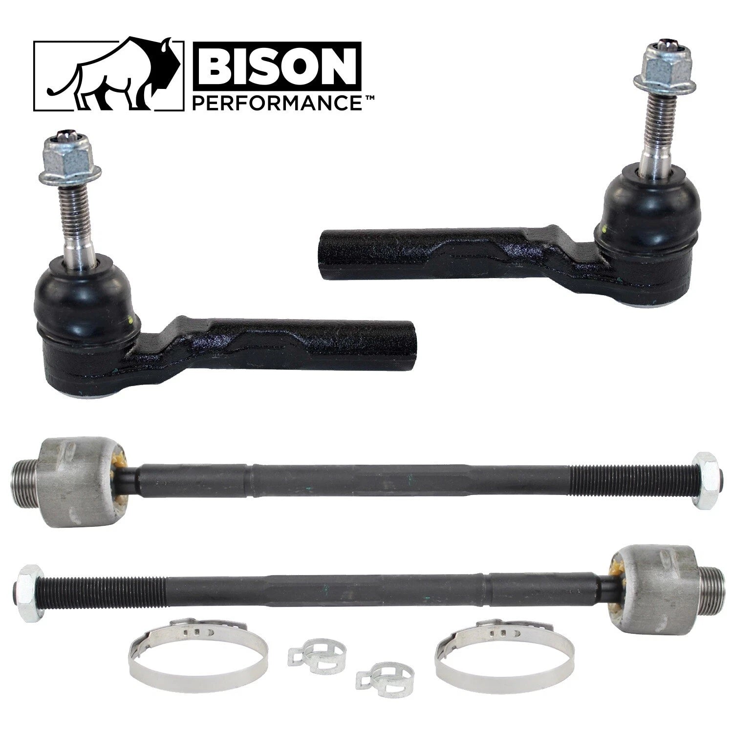4pc Rear Steering Tie Rod End Kit for Sierra Silverado 1500 (2014–2019)