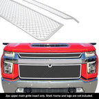 Stainless Chrome Mesh Grille for Chevy Silverado 2500/3500 LTZ (2020-2023)