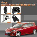 Set of 4 Engine Motor Mounts for Mazda 3 2.0L (2004–2009)