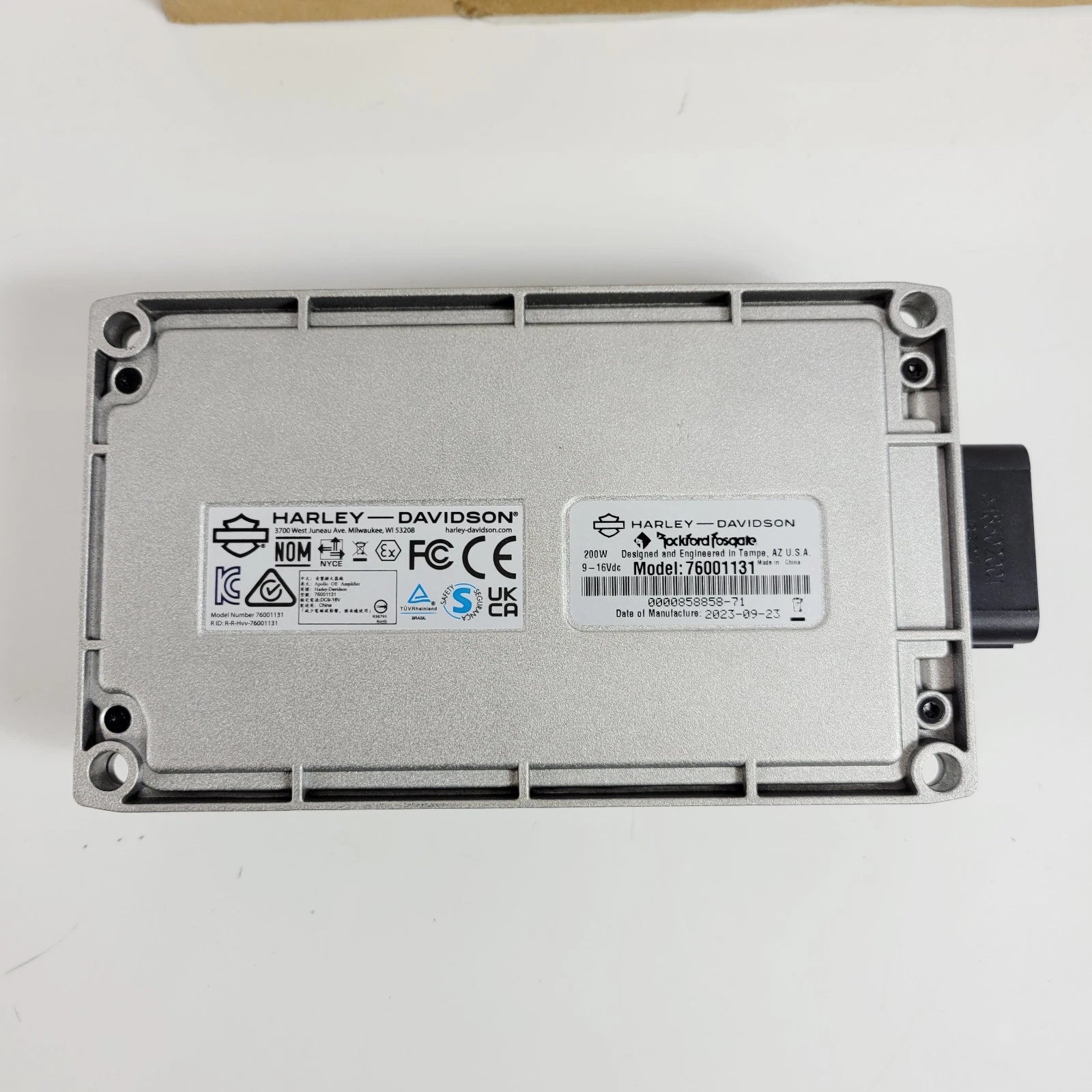 Rockford Fosgate Amplifier 200W for Harley-Davidson (OEM 76001131)