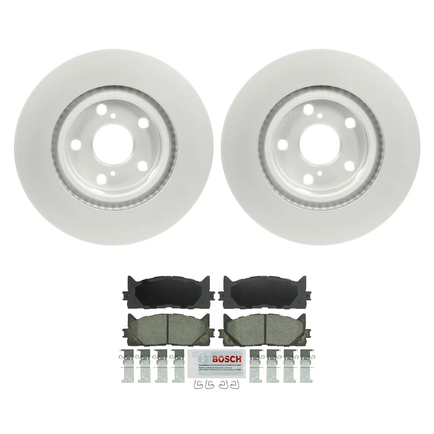 Front Rotors & Severe Duty Semi-Met Disc Brake Pad Kit for Camry ES300h (2018–2023)