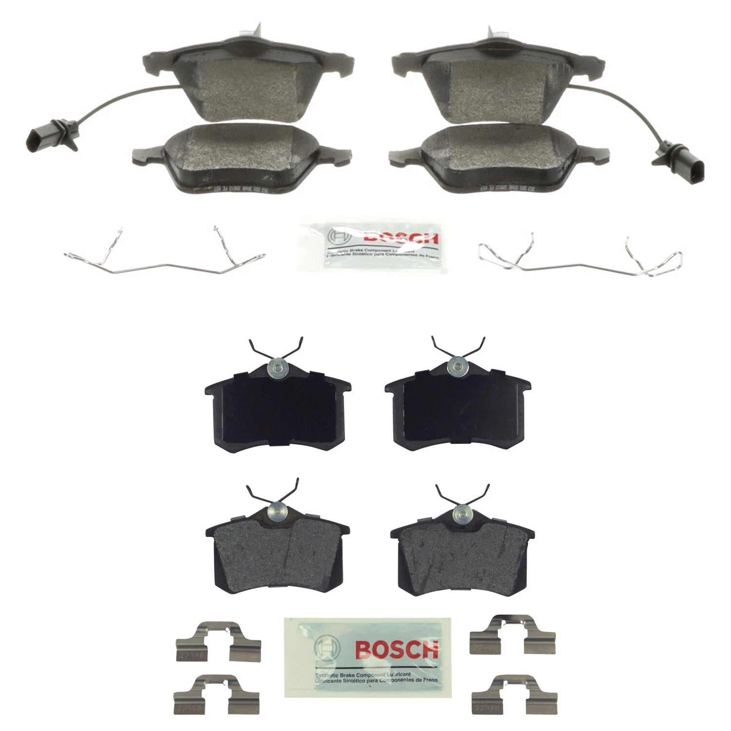 Bosch Blue Disc Brake Pad Kit for Audi A6 Allroad Quattro S6 (2000–2005)