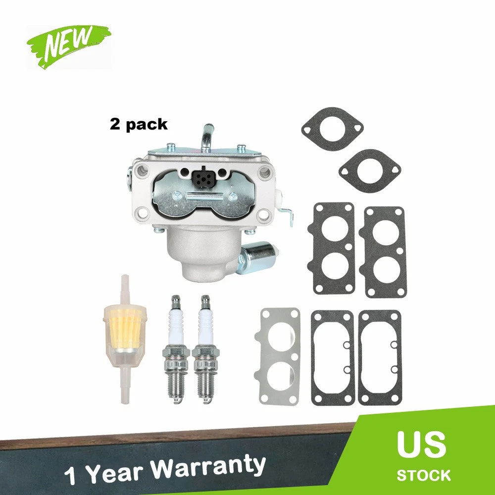2 Pack Carburetor Kit for John Deere 4057 (YYYY–YYYY)