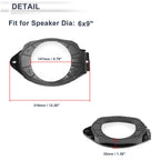 Set of 2 Speaker Spacer Rings for Buick 6x9" Tweeter