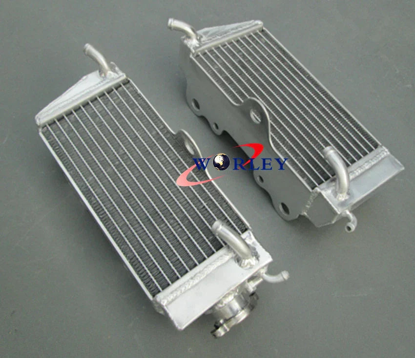 Aluminum Radiator + Blue Hose for Honda CR250R CR250 (1985-1987)
