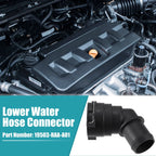 Engine Coolant Hose Connector for Honda Accord (2003-2007) - Plastic Black