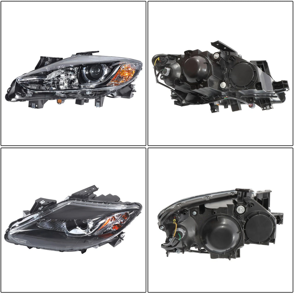 Clear Left Headlight Assembly Projector for Mazda CX-9 (2013–2015) Halogen