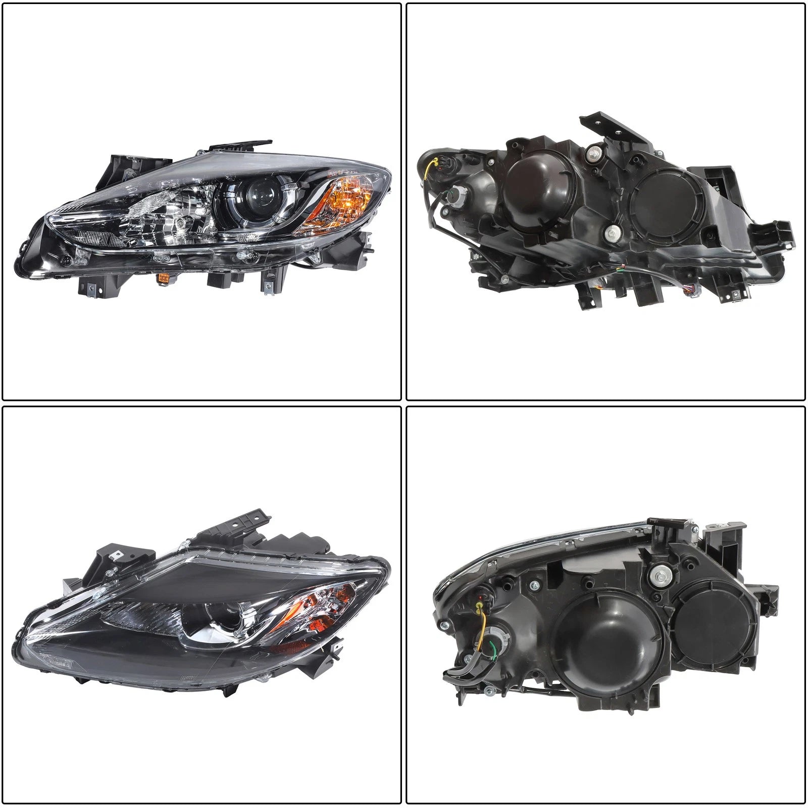 Clear Left Headlight Assembly Projector for Mazda CX-9 (2013–2015) Halogen