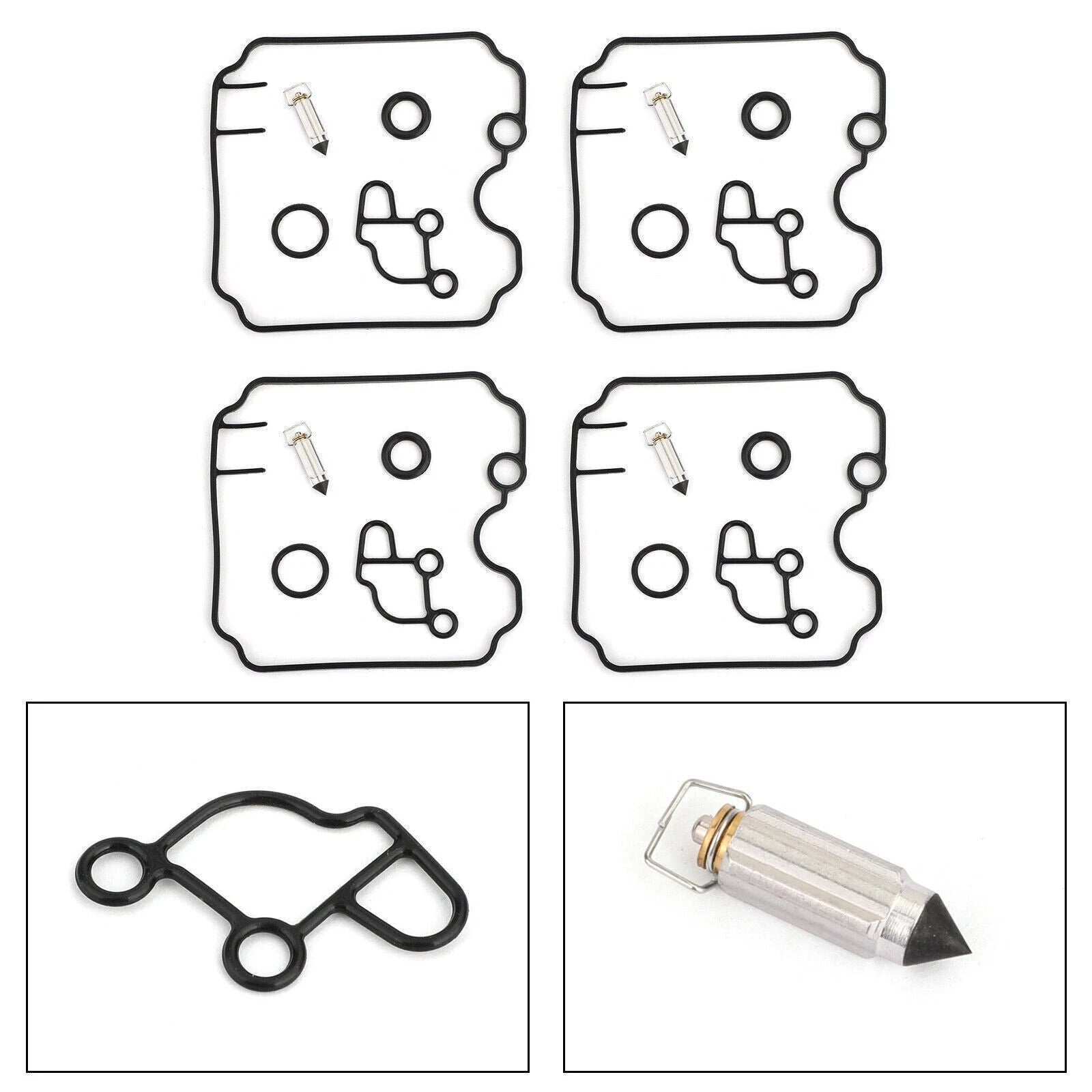 Set of 4 Carburetor Rebuild Kits for Yamaha FZR 600 (1989–1999) FZR-600 AV