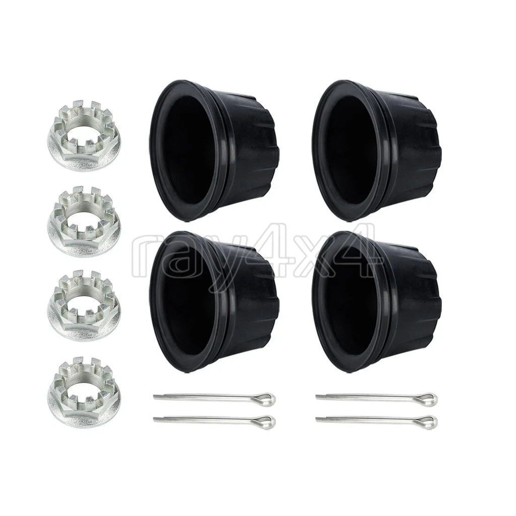 Front Rear Wheel Center Cap w/ Axle Nuts for Honda Rancher 420 (2007–2014)