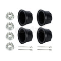 Front Rear Wheel Center Cap w/ Axle Nuts for Honda Rancher 420 (2007–2014)