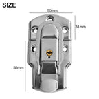 Secure Metal Latch Hasp Buckle Lock with 2 Keys for Cabinets (2010–2023)