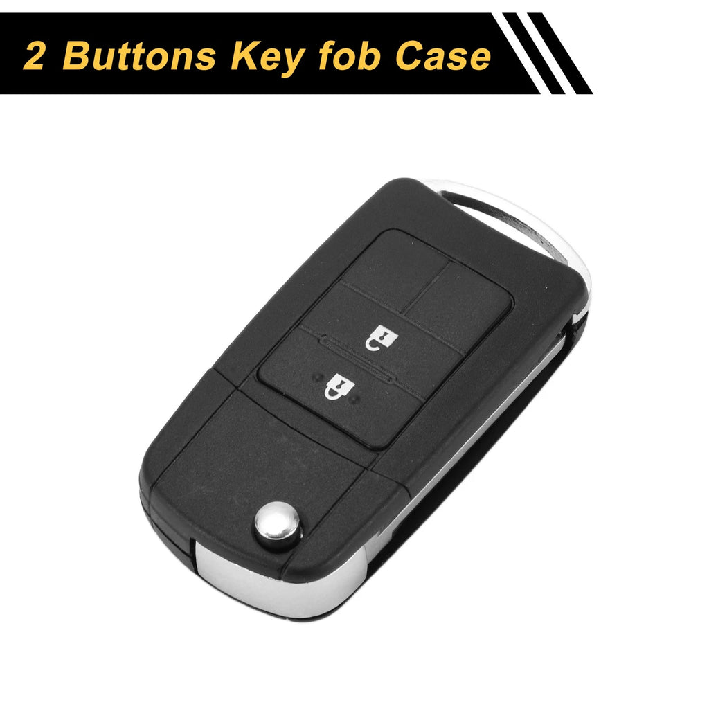 2 Button Key Fob Shell Case for Toyota RAV4 (2013–2015) Black