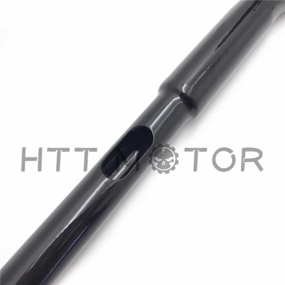 1-1/4" Flat Black 6" T-Bar Handlebars for Harley FLHR/FLHRC (2003–2013)