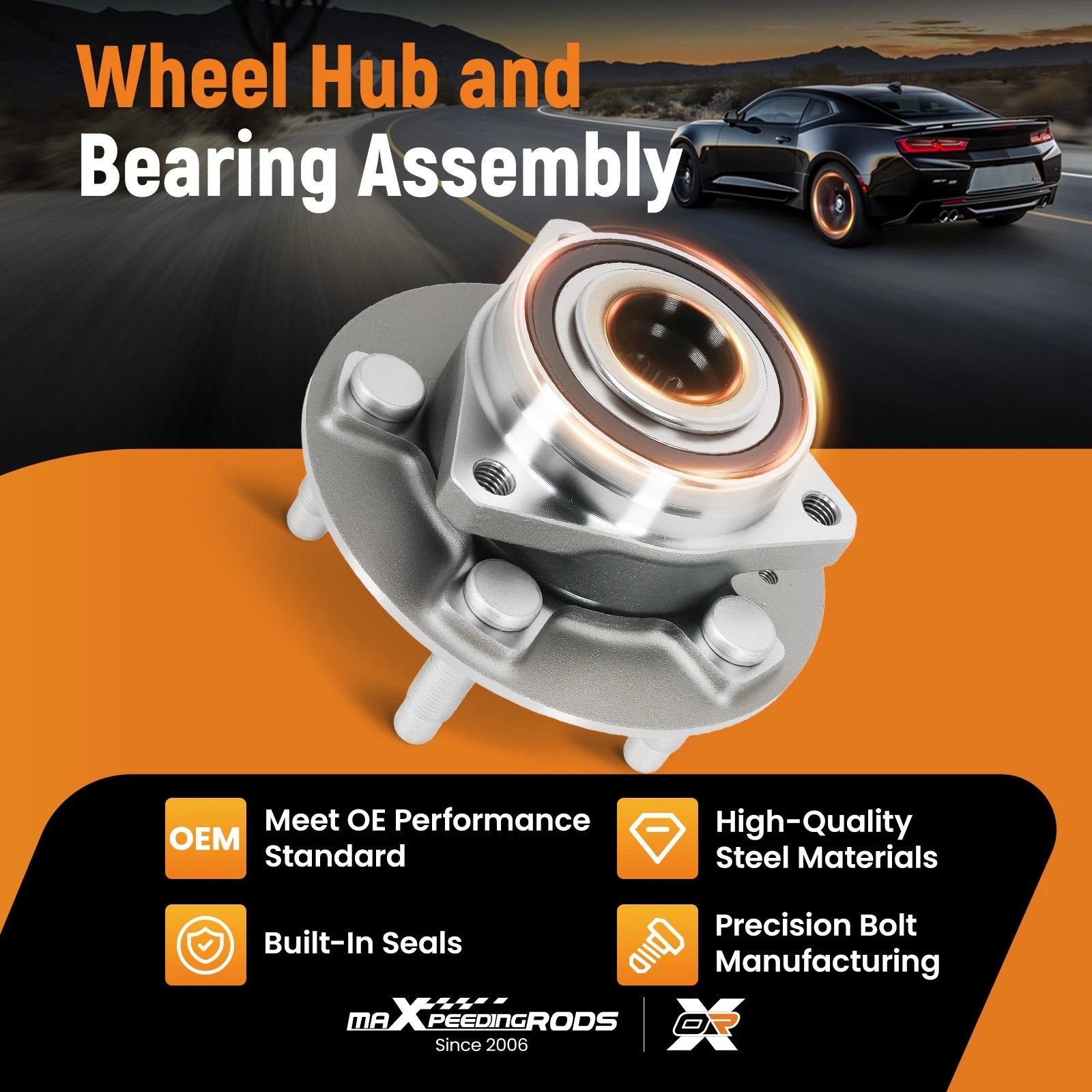 Front Rear Wheel Hub Assembly for Cadillac XTS (2018–2019) 513282