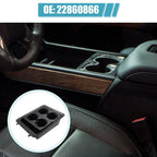 Set of 1 Center Console Cup Holder Bezel Black for Chevrolet Silverado 1500 (2014–2019) 22860866