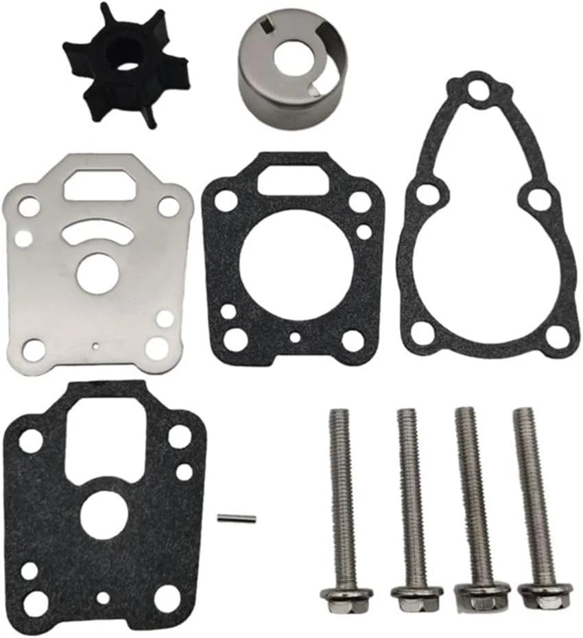 Water Pump Impeller Repair Kit for Mercury Outboard 4HP 5HP (2-Stroke, 4-Stroke)