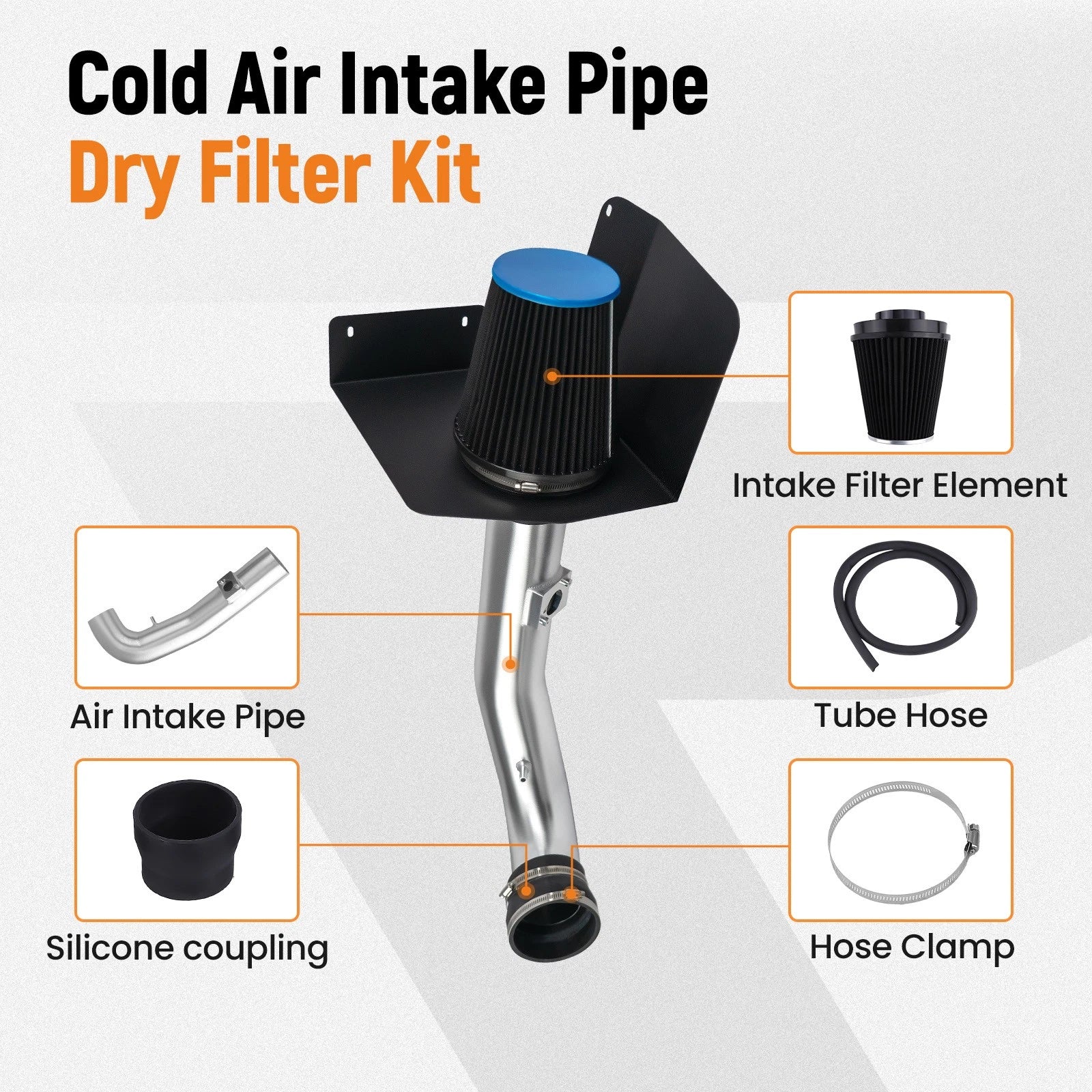 Air Intake Kit for Chevrolet 1500 5.3L 6.0L V8 (2009–2014)