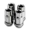 Set of 4 Chrome Lug Nut Locks for Subaru Impreza/Nissan 240SX (M12X1.25, 1.75")