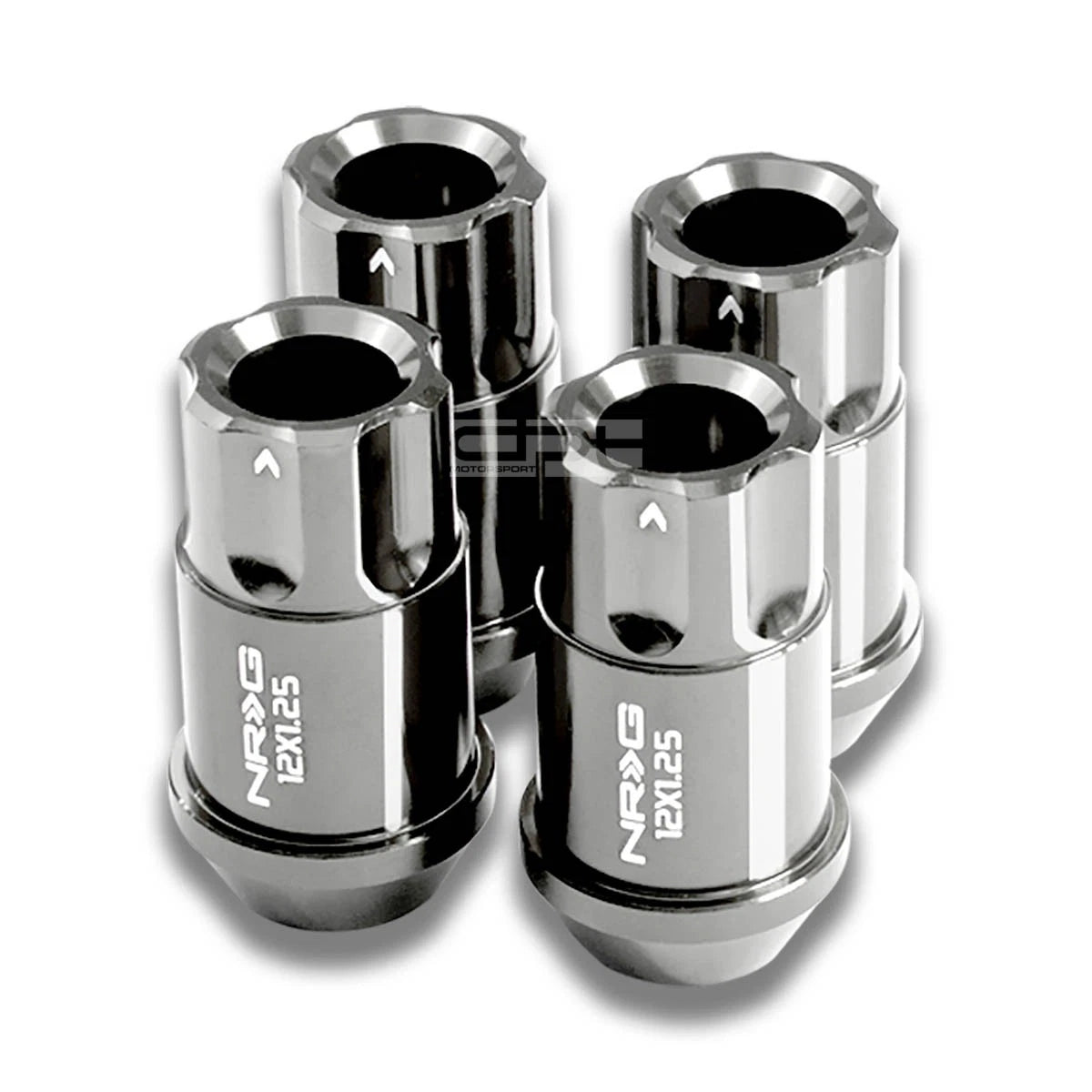 Set of 4 Chrome Lug Nut Locks for Subaru Impreza/Nissan 240SX (M12X1.25, 1.75")