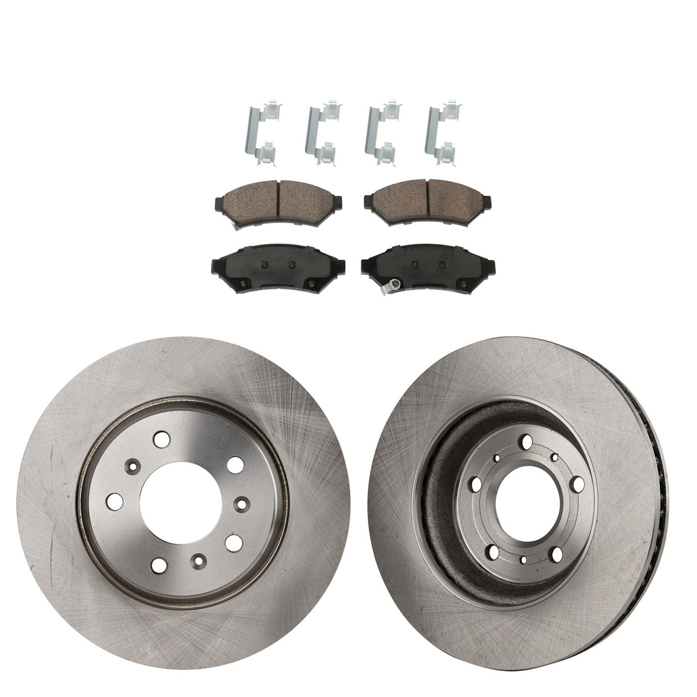 Set of 2 Front Brake Discs and Pads for Pontiac Grand Prix (2004–2008)