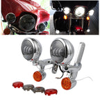 LED Turn Signal Fog Light Bracket for Harley Touring Street Road Glide (1994–2024)
