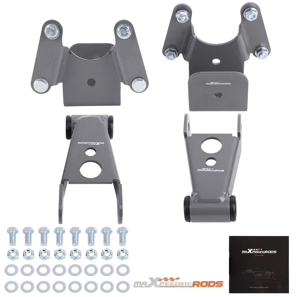 4" Rear Drop Lowering Kit Shackle Hanger for Dodge Ram Charger (1976–1990)