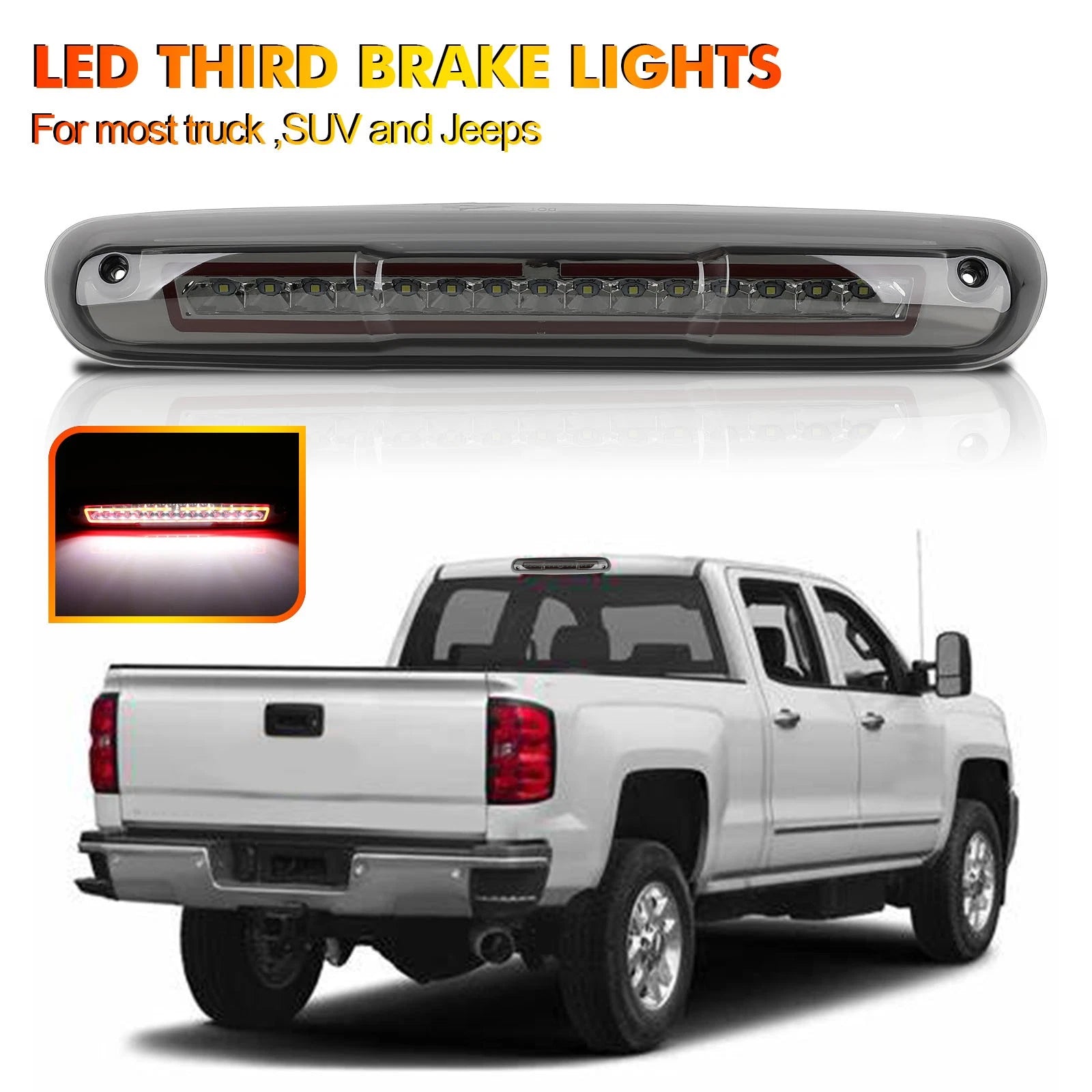 LED Third Brake Light for GMC Sierra 1500 2500HD (2007–2013)